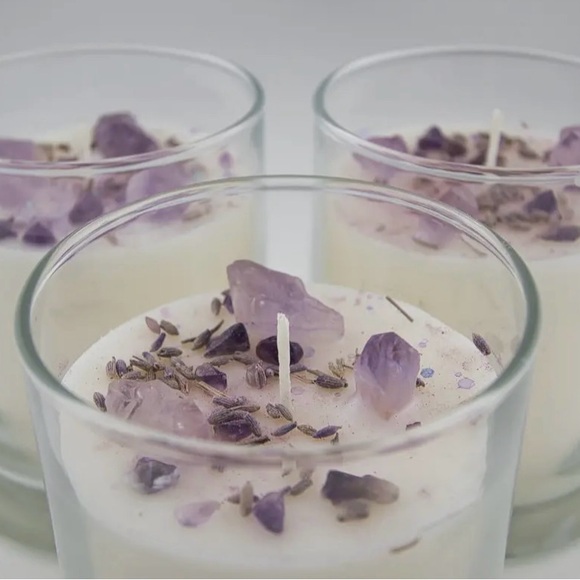 12oz. Lavender.& Chamomile Hand Poured Candle - Picture 3 of 10
